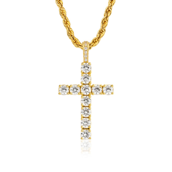 関税/送料込み【VIRAGE London】アイスクロスペンダント Men's Silver Crucifix Pendant | VIRAGE London
