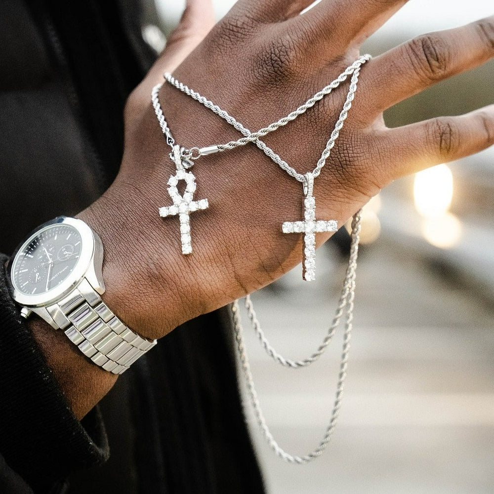 VIRAGE London アイスクロスペンダント ネックレス関税＆送料込 Men's Cross Pendant Gold | VIRAGE London