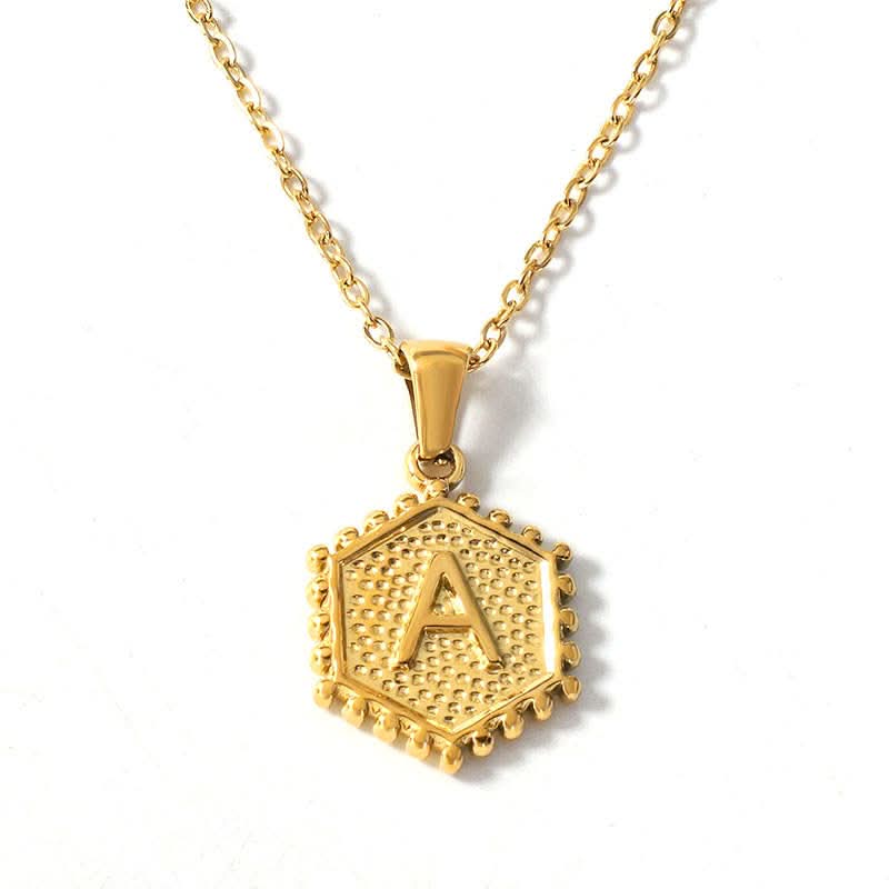 Gold Initial Necklace VIRAGE London Gold Initial Necklace VIRAGE London