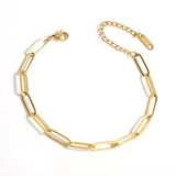 Paperclip Necklace Gold - VIRAGE London