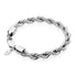 Silver Rope Bracelet 8mm - VIRAGE London, 40030001020807