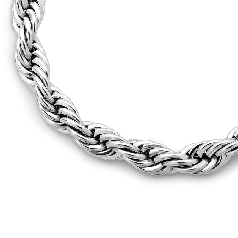 Silver Rope Bracelet 8mm - VIRAGE London, 40030001020807