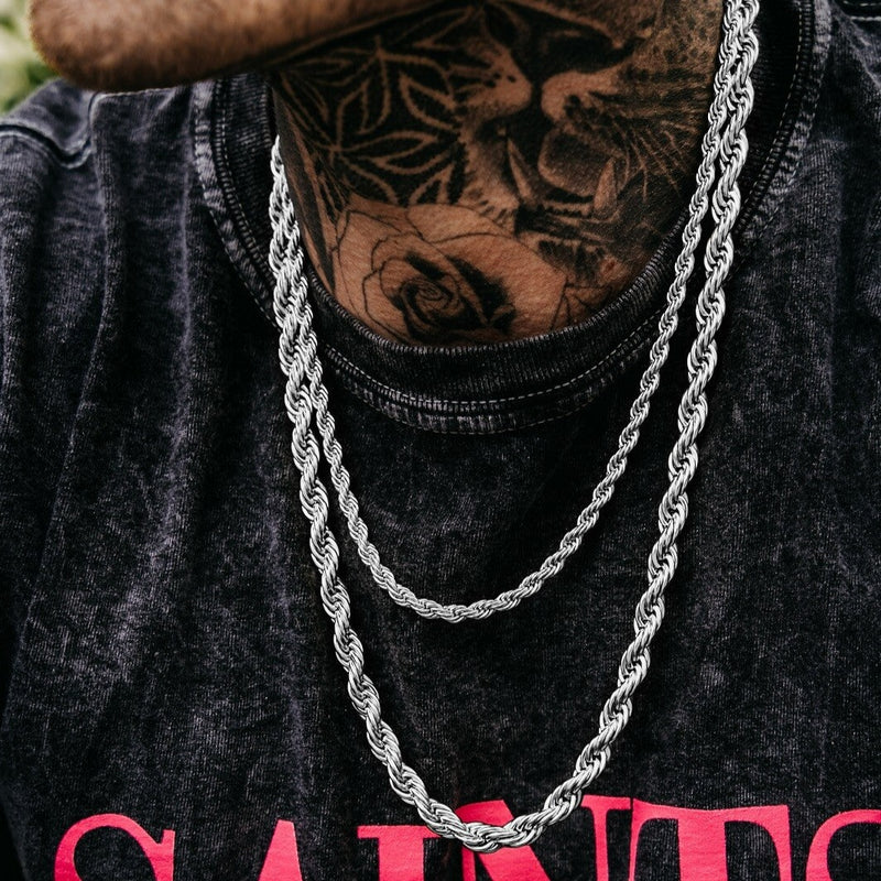 Men's Rope Chain Silver 5mm VIRAGE London