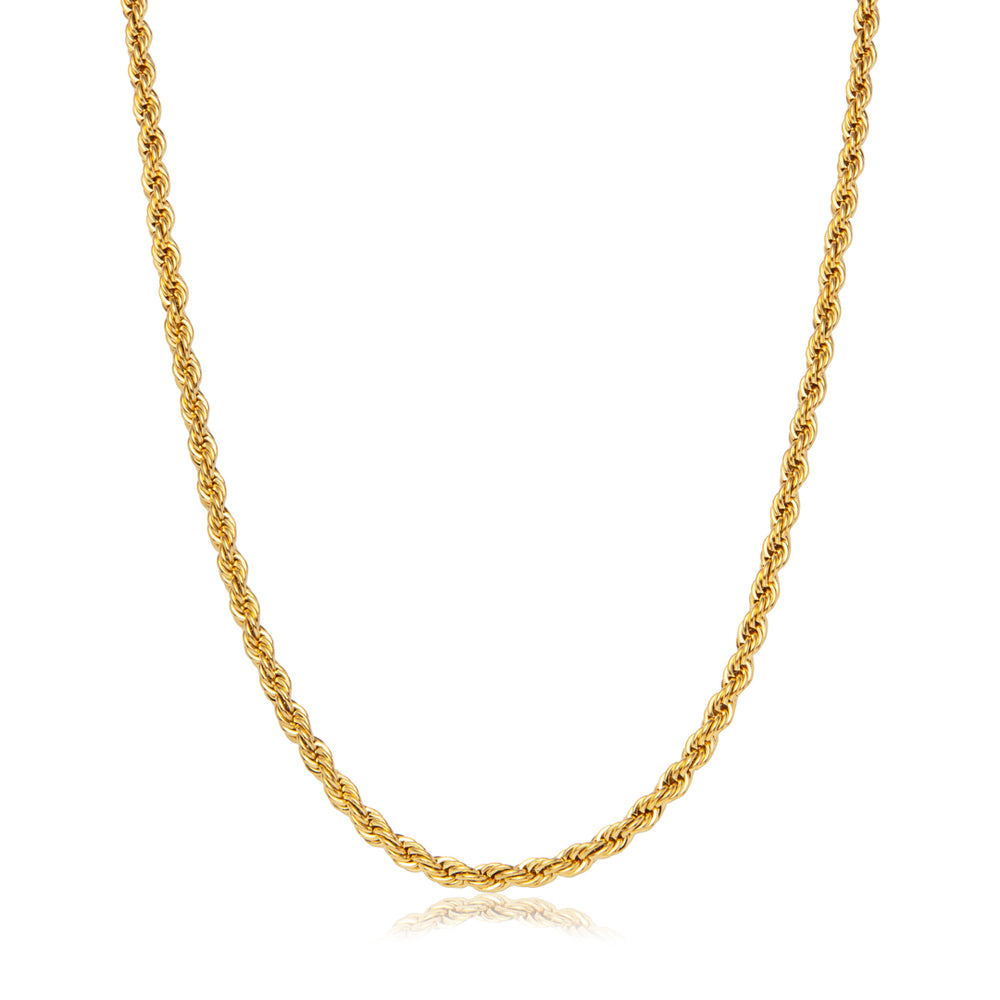 関税/送料込み【VIRAGE London】18K カーブチェーン 2mm Men's Rope Chain Gold 5mm | VIRAGE London
