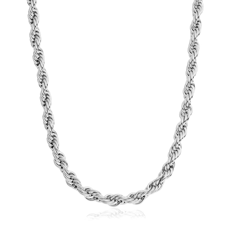 Men's Rope Chain Silver 8mm VIRAGE London1