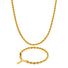 Gold Rope Chain & Bracelet Set 5mm - VIRAGE London, 70030001010525