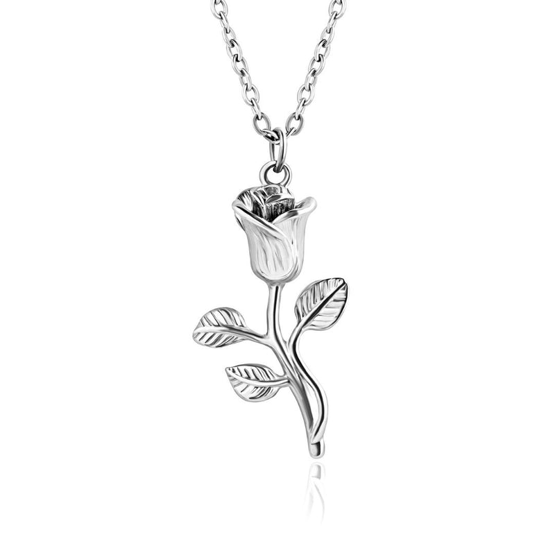 Silver Rose Pendant - VIRAGE London