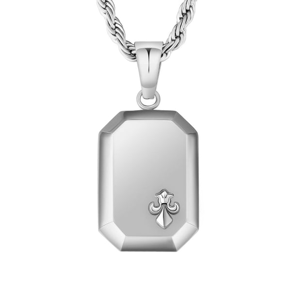 Silver Fleur De Lis Pendant - VIRAGE London