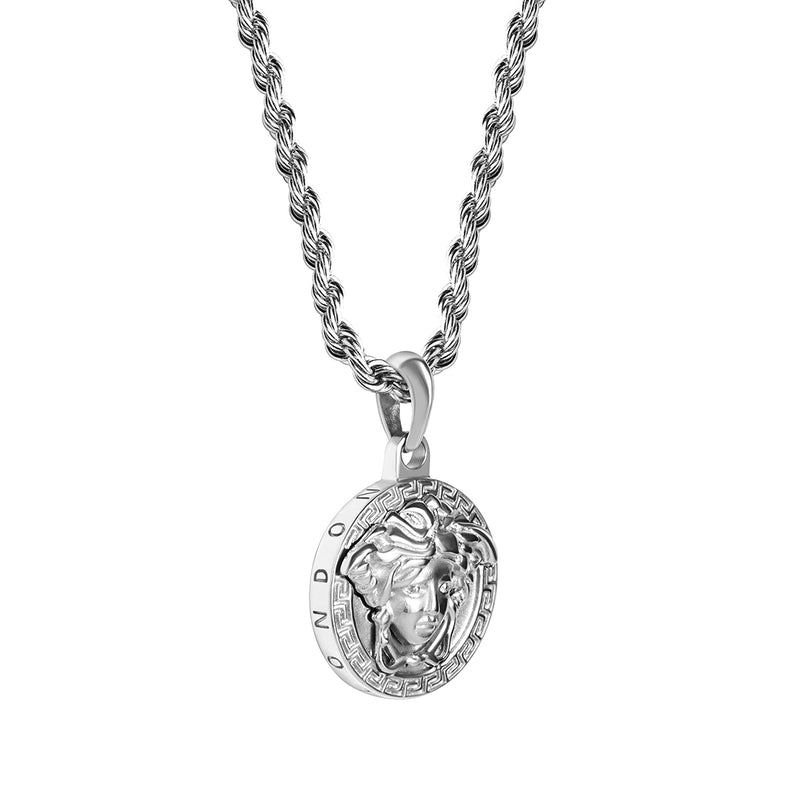 Sterling silver medusa pendant hotsell