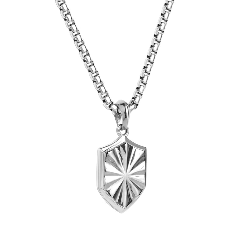 Silver Shield Pendant - VIRAGE London