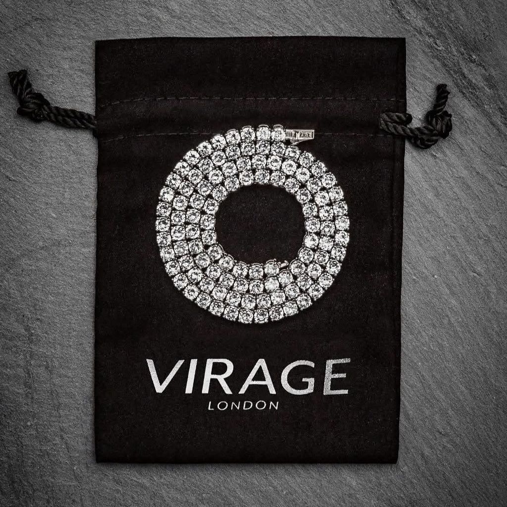 Tennis Chain Silver 3mm | Men's Silver Tennis Chain | VIRAGE London