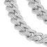 White Gold Iced Cuban Chain 12mm - VIRAGE London, 10010002031218